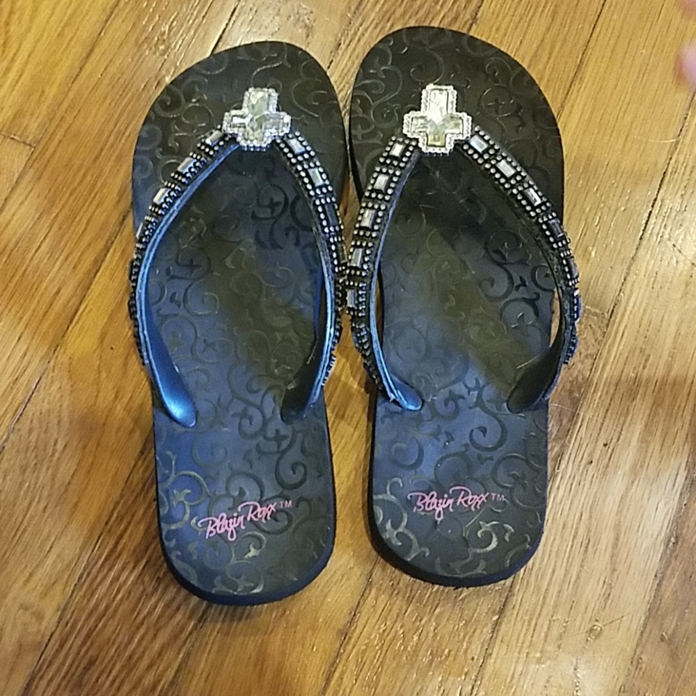 Bling flip flops